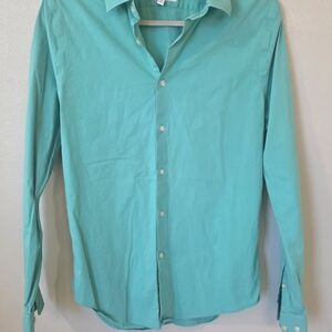 Express Men's Turquoise Button Down Shirt